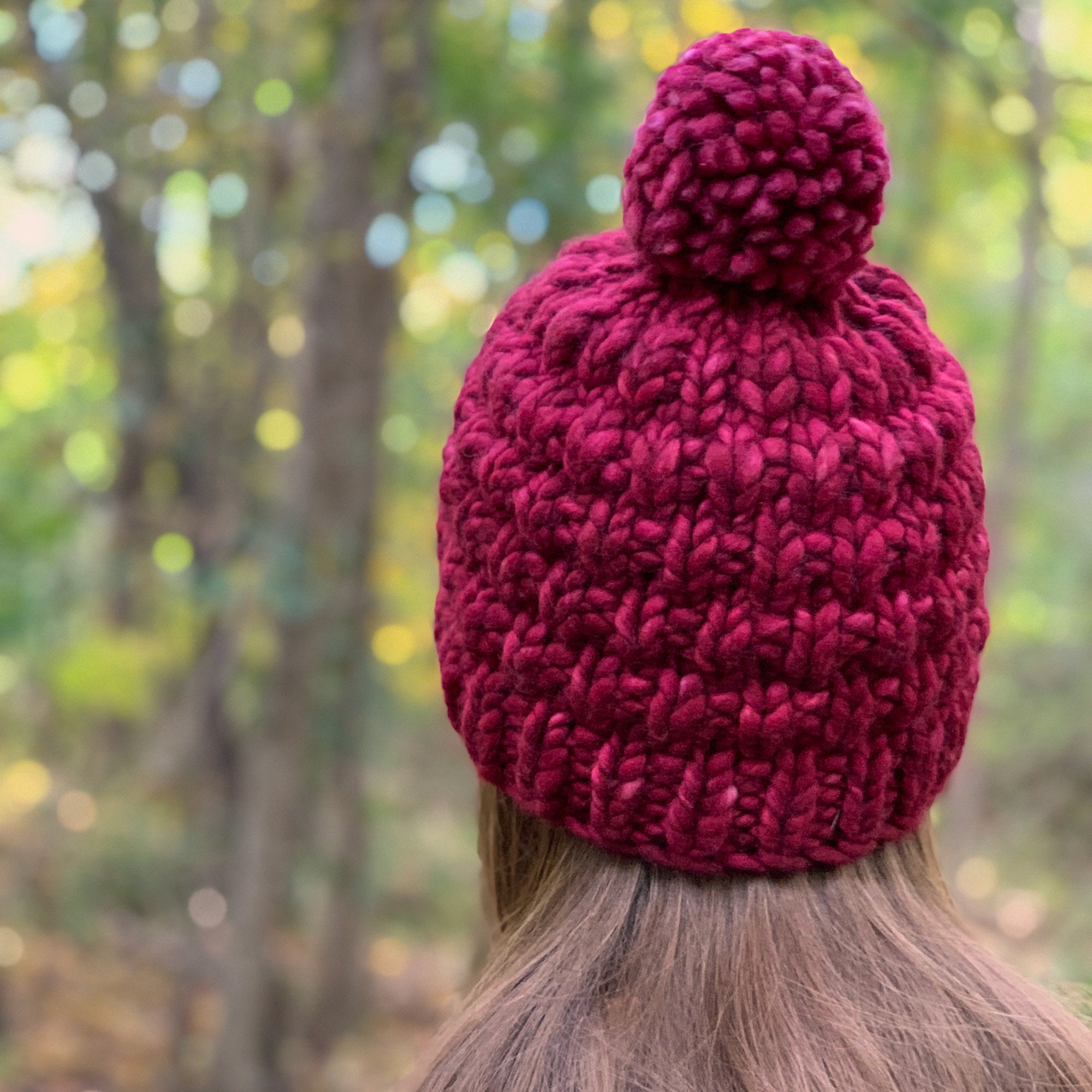 Super Bulky Ribbed Hat Knitting PATTERN PDF: Rosedale Park Hat - Etsy