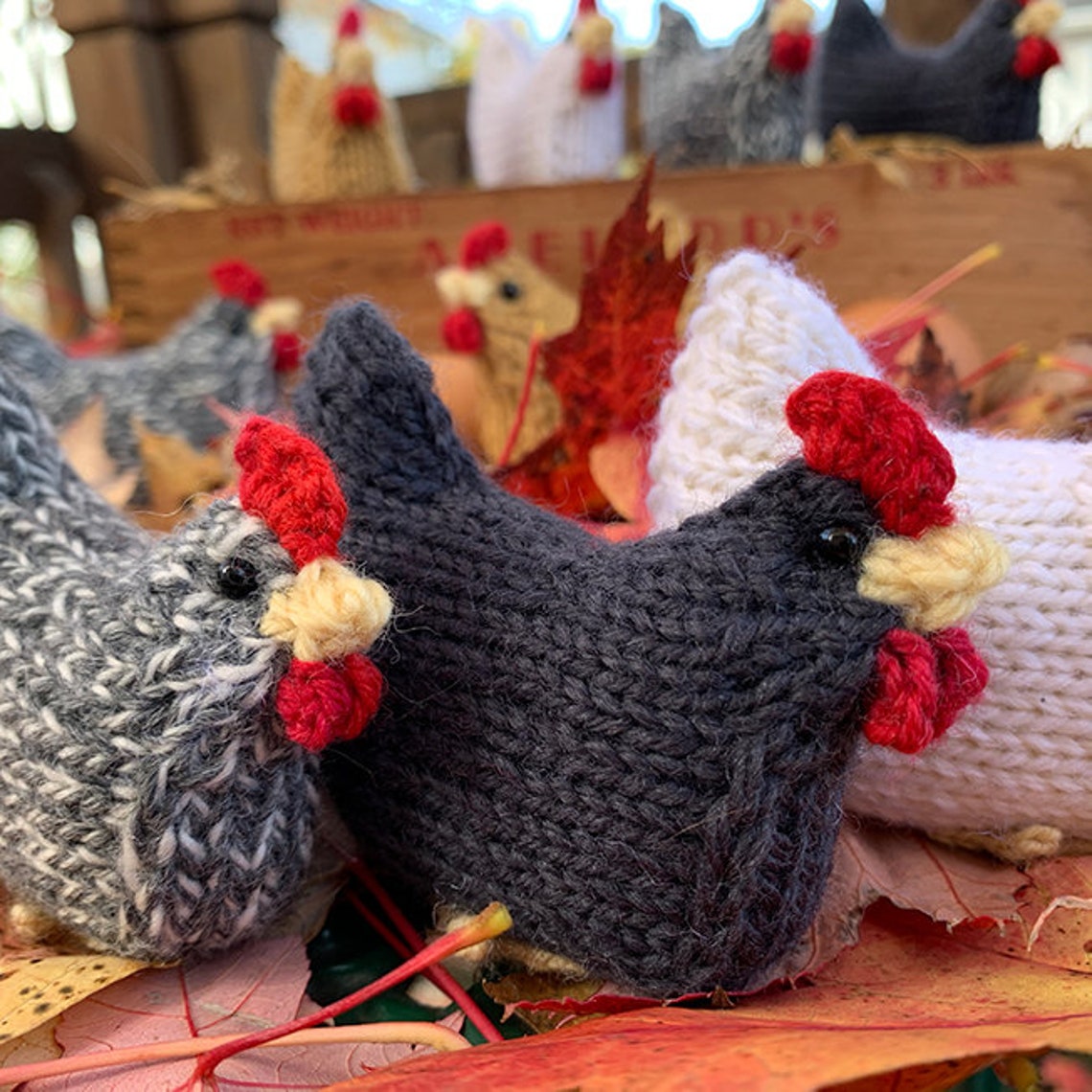 Chicken Knitting PATTERN PDF Knit Hen Knit Chicken Ornament | Etsy ...