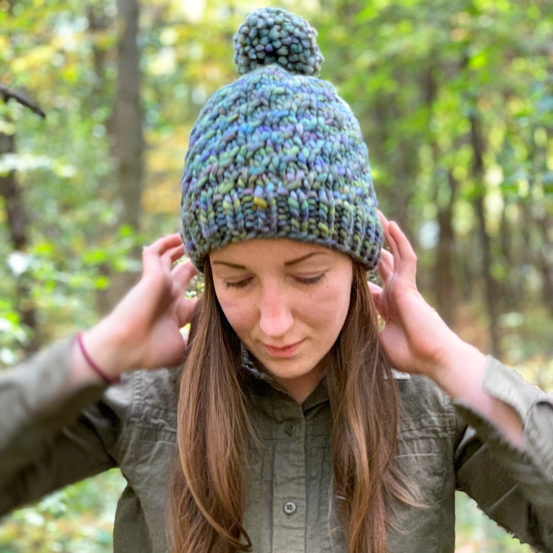 Super Bulky Cabled Hat Knitting PATTERN PDF: Rifle Peak Hat - Etsy