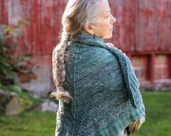 Shawl Knitting PATTERN PDF - Winterwork Shawl