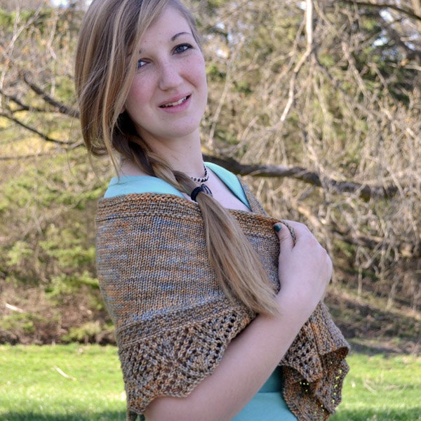 Shawl Knitting PATTERN PDF - Artifact Shawlette