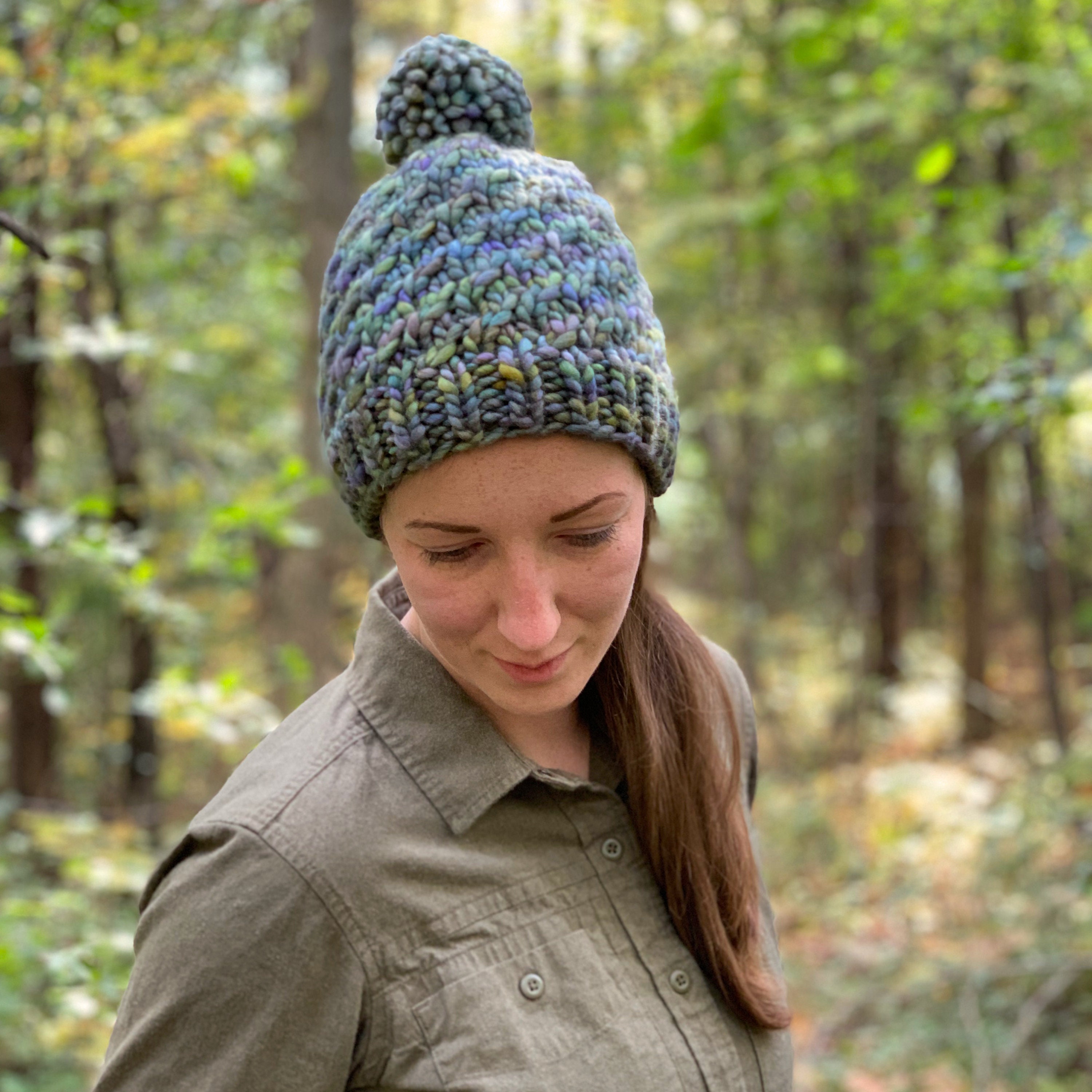 Super Bulky Cabled Hat Knitting PATTERN PDF: Rifle Peak Hat - Etsy