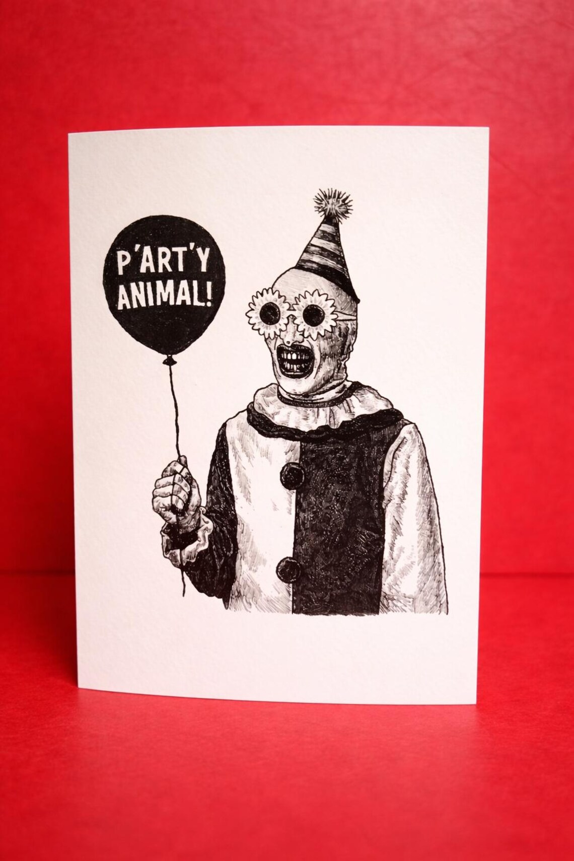 Terrifier Horror Birthday Card - Art the Clown, Dark Humour Greeting ...