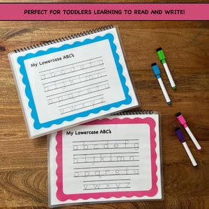 Tracing Activity Book – Reusable Laminated Toddler Workbook (Dry Erase) image 5