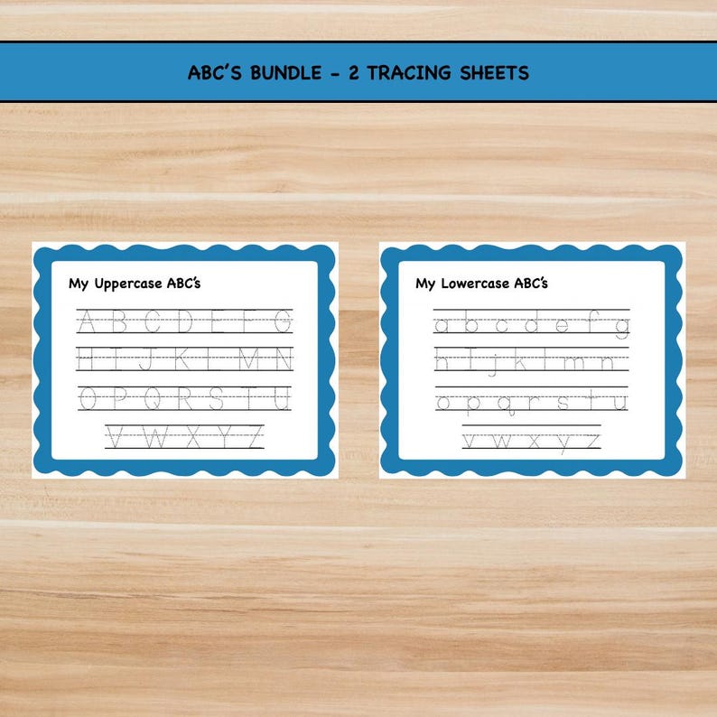 Personalized ABC Tracing Worksheet | Handwriting Practice for Toddler ...
