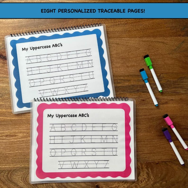 Tracing Activity Book – Reusable Laminated Toddler Workbook (Dry Erase) image 6