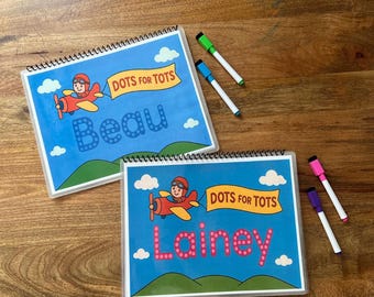 Tracing Activity Book – Reusable Laminated Toddler Workbook (Dry Erase)