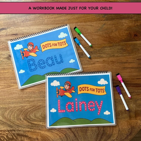 Tracing Activity Book – Reusable Laminated Toddler Workbook (Dry Erase)