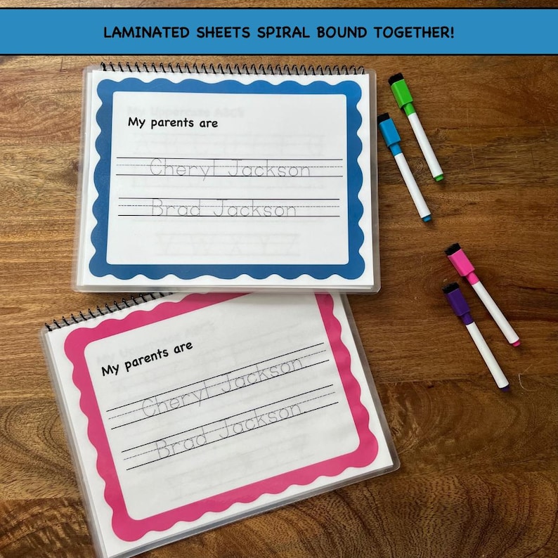 Tracing Activity Book – Reusable Laminated Toddler Workbook (Dry Erase) image 8