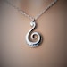 Sterling Silver 'whale in Wave' New Zealand Ocean Koru Pendant.925 ...