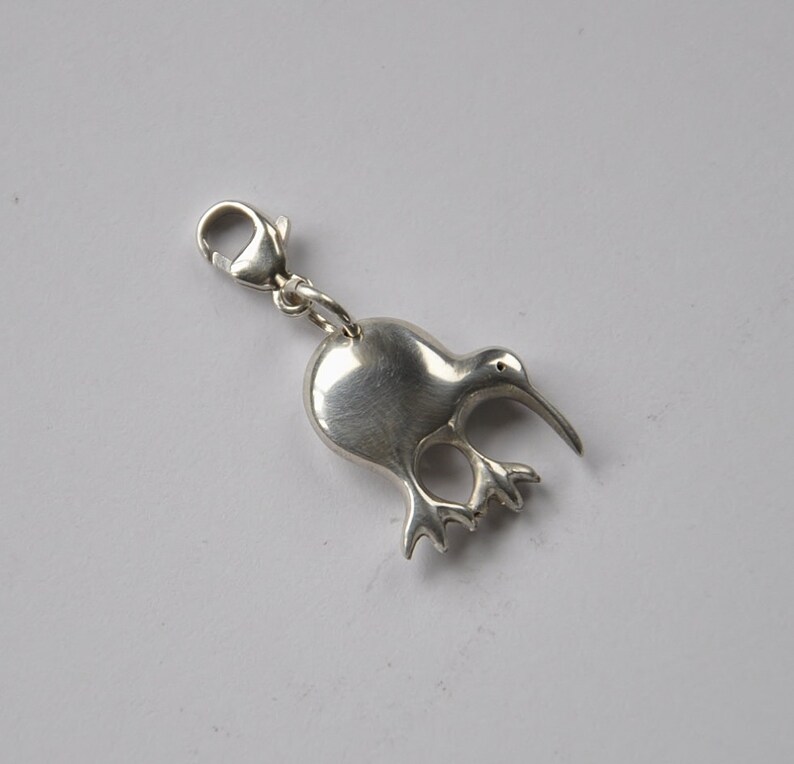 New Zealand Kiwi bird charm~925 Sterling silver~ kiwi charm