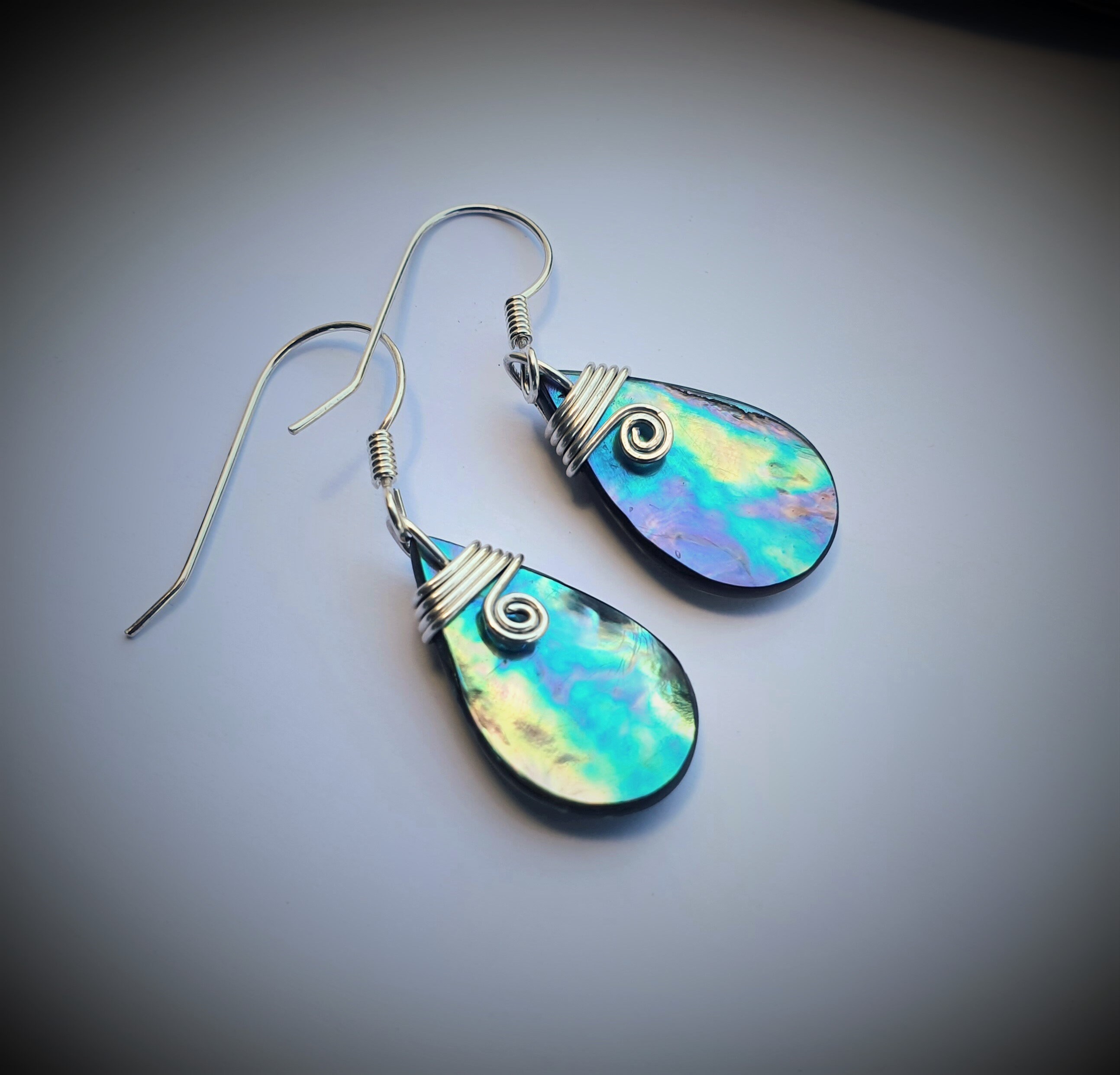 New zealand paua shell deals earrings