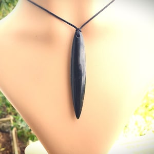 New Zealand Greenstone Beautiful Roimata pendant 3 inches