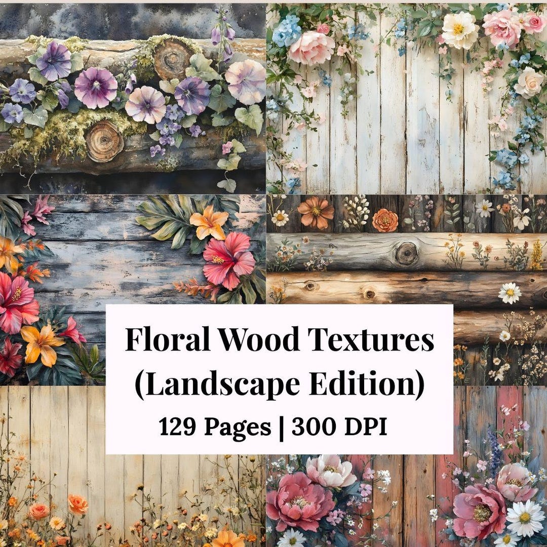 Printable Craft Wood Textures Rustic Journal Kit, Distressed Wood ...