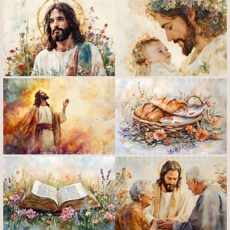 Religious Bible Journaling Scripture Themed Christianity Collage ...