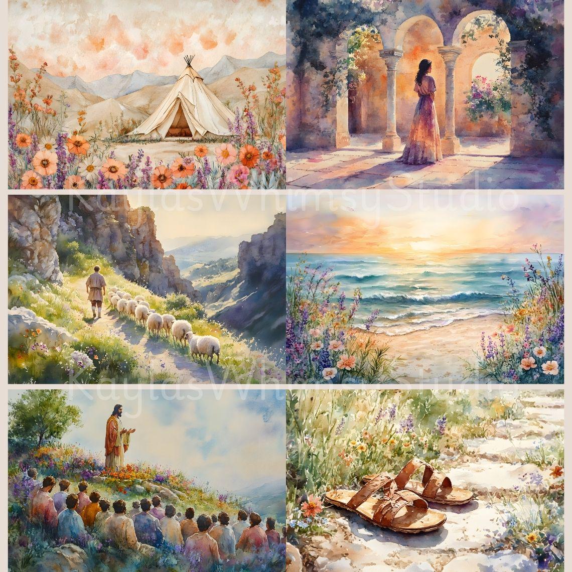 Religious Bible Journaling Scripture Themed Christianity Collage ...