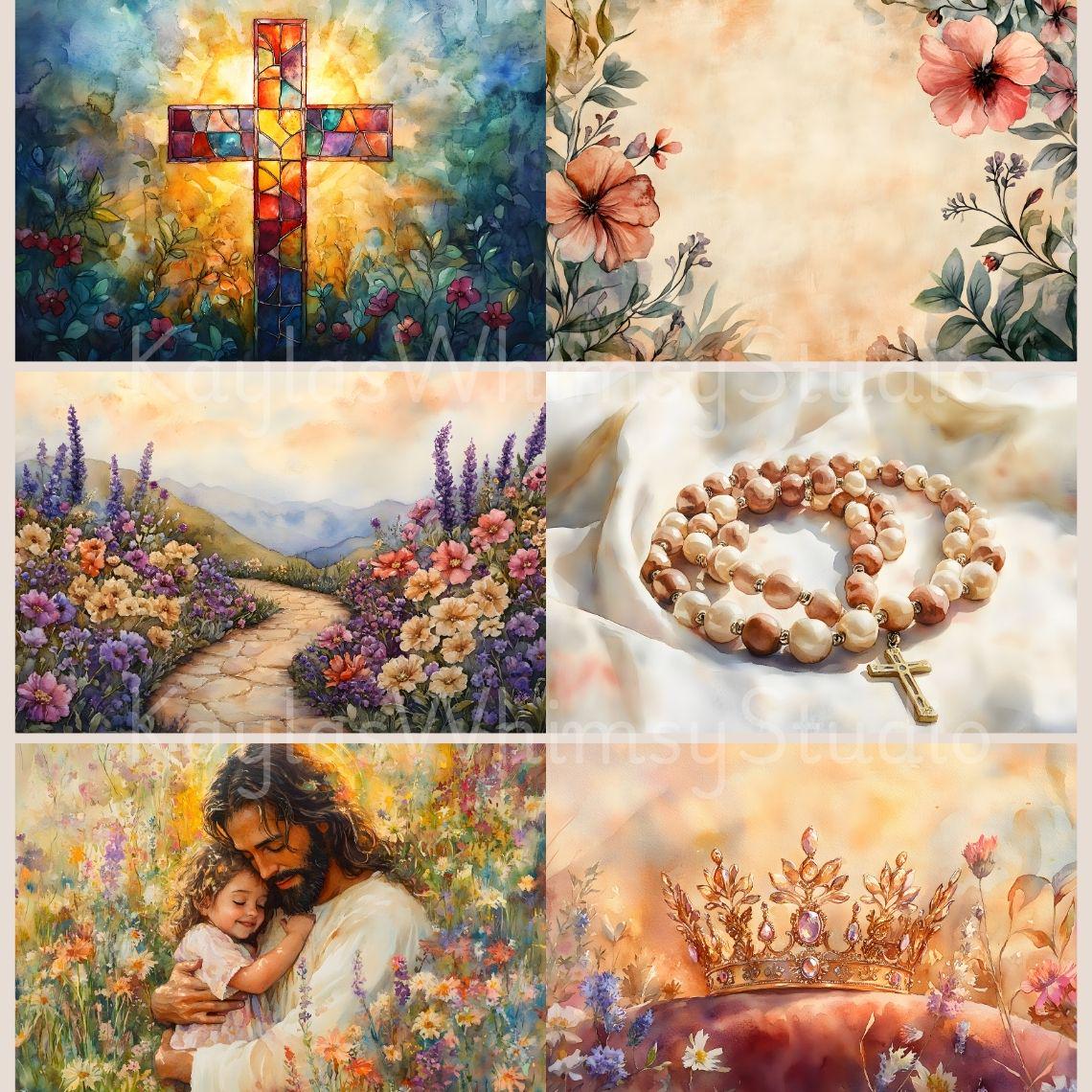 Religious Bible Journaling Scripture Themed Christianity Collage ...