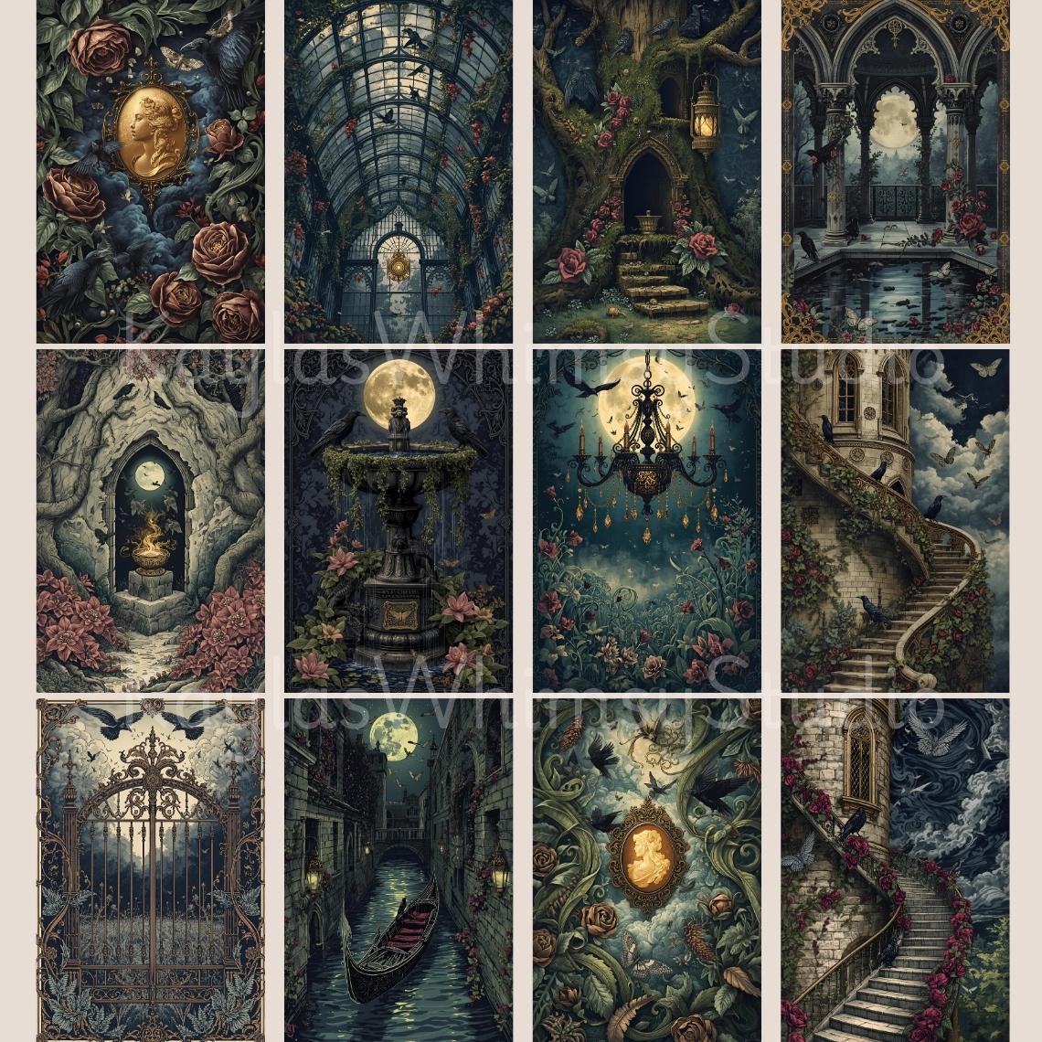 Gothic Vintage Junk Journal Pages, Gothic Junk Journal Ephemera Kit ...