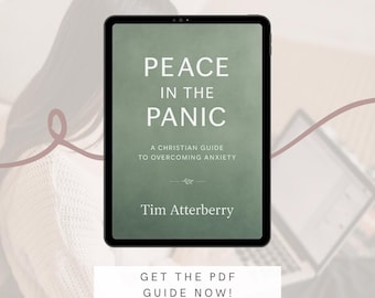 Paz en el pánico: Guía cristiana para la ansiedad de 14 páginas / PDF imprimible basado en la fe / Fácil de leer / Visualmente atractivo