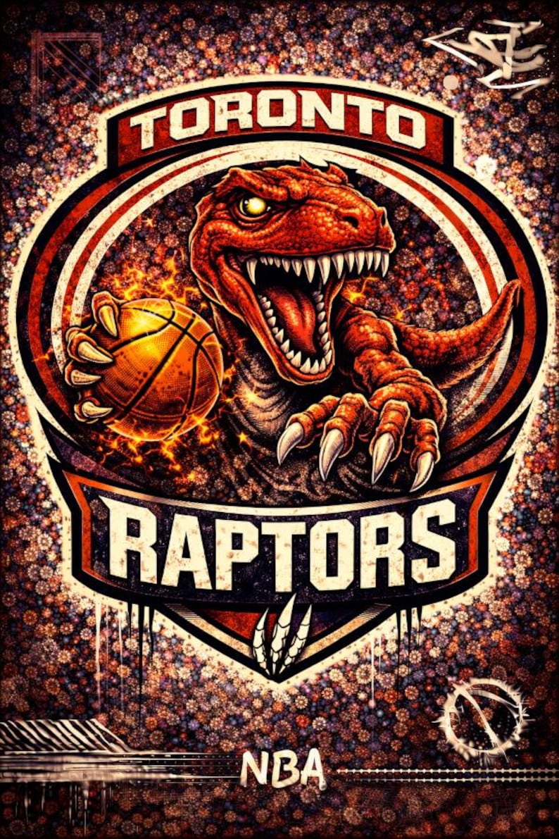 TORONTO RAPTORS Basketball NBA Fantasy Wall Art Fan Gift Poster Canvas ...