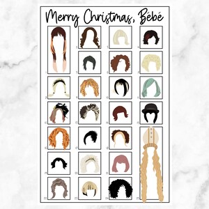 Schitt's Creek Moira Wigs Advent Calendar Scratch Off Christmas Holiday Wall Poster image 5