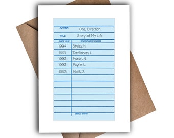 Harry Styles inspired Birthday Card - 100% Recycled Greeting Card