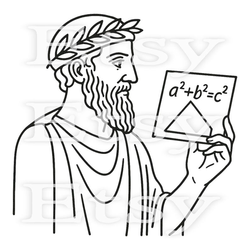 Pythagoras Theorem Clip Art | Geometry Teacher PNG Bundle (digital ...