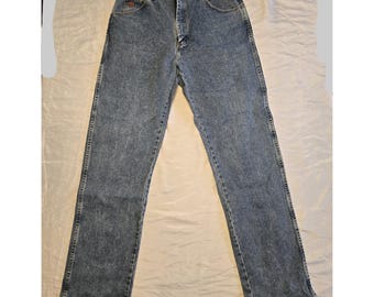 Wrangler 20X Twenty X Denim Men Blue Jeans 36x36 100% Cotton 22MWXVM Cowboy Tall