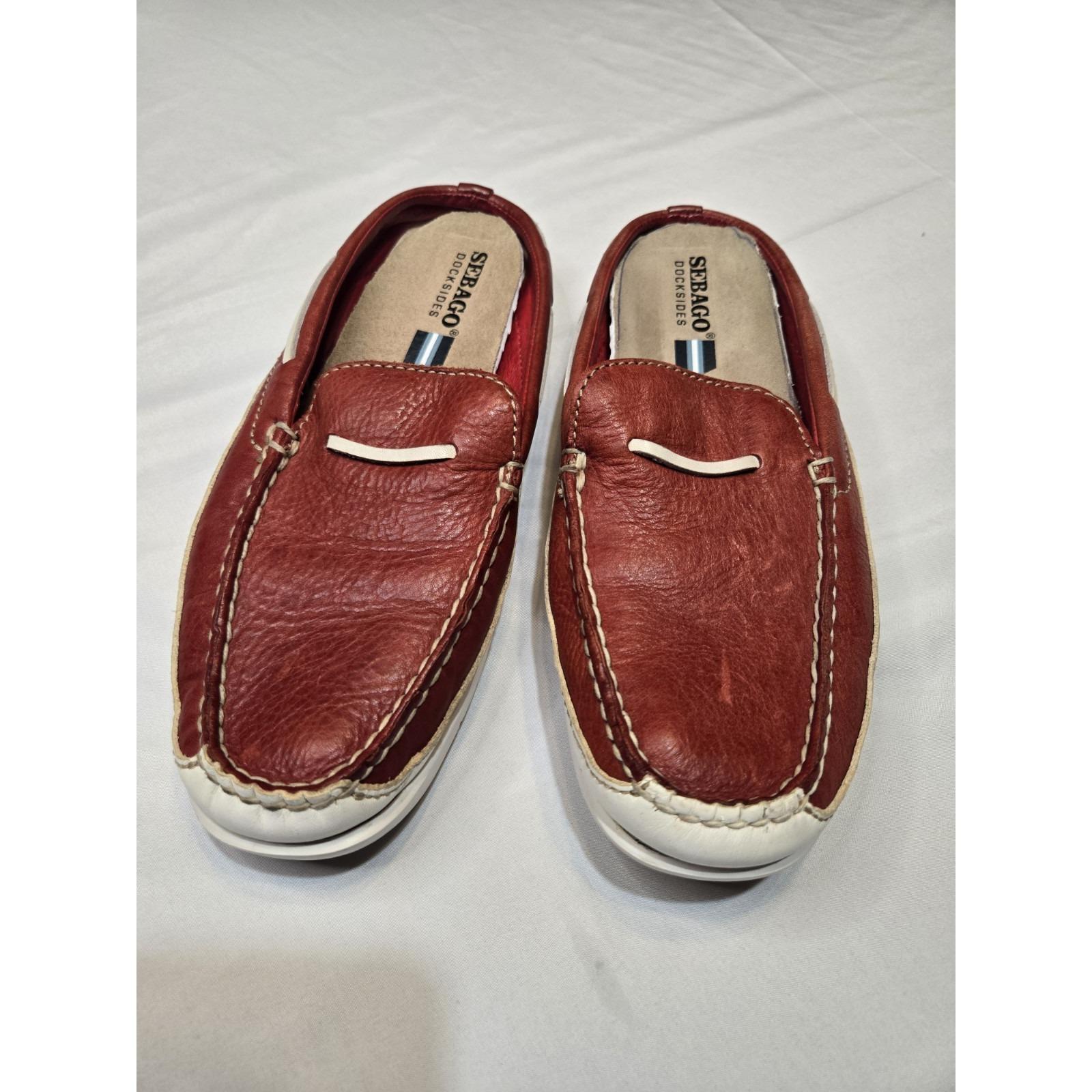 Sebago Dockside Boat Shoes Brown Leather Made in USA Men 8.5M Sebago Shoes - Etsy Norway main image 3