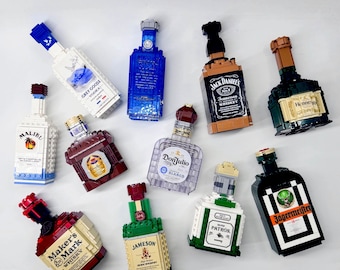 Ensemble de bouteilles d'alcool - Cadeau parfait pour lui - Déco bar