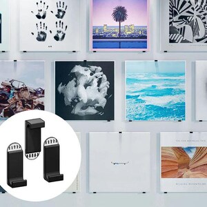 Vinyl Record Wall Mount.  Record Display Holder. Minimalist Flush mounts. LP Wall Display | Rental-Safe 3M Command Strips