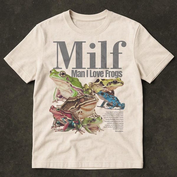 Man I Love Frogs T-Shirt, Vintage Frog Meme Tee