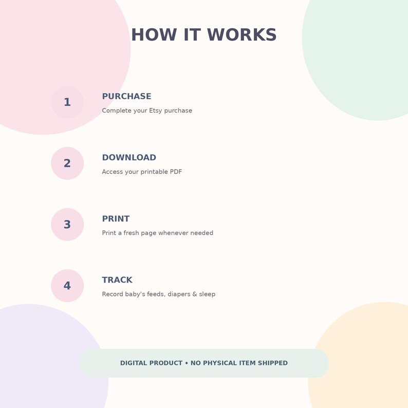 Newborn Feeding & Diaper Tracker Printable | Baby Log, Sleep ...