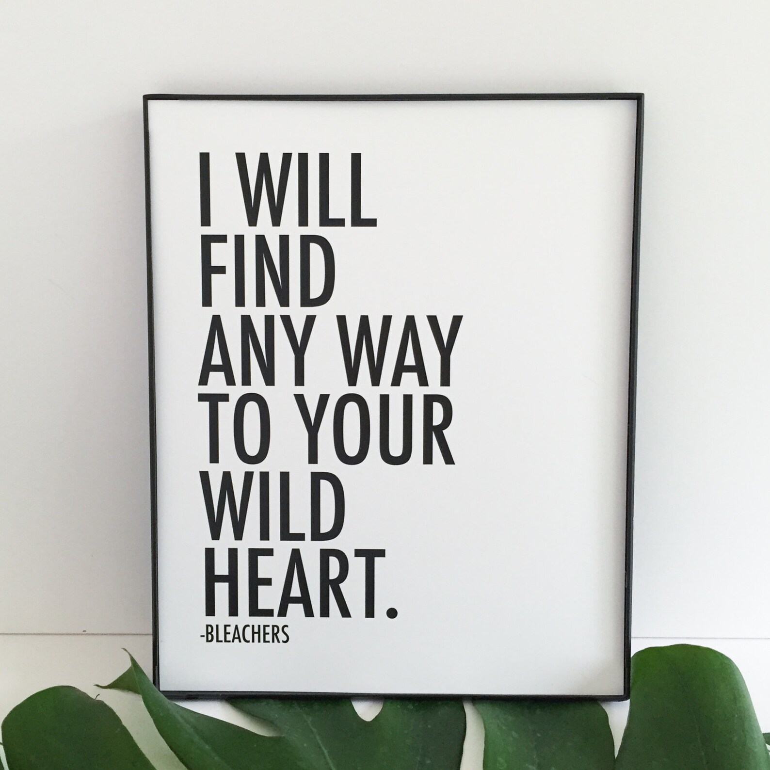 Digital Bleachers Wild Heart Quote Poster Print Printable Etsy