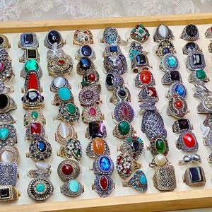 Mystery Jewelry Jar |Random Rings, Necklaces & Bracelets | Elegant Minimal Vintage Mix | Surprise Gift for Her | Blind Box Accessory image 8