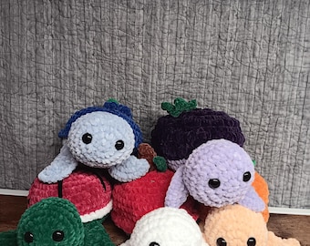 Handmade Fruit Turtle Plushie Crochet