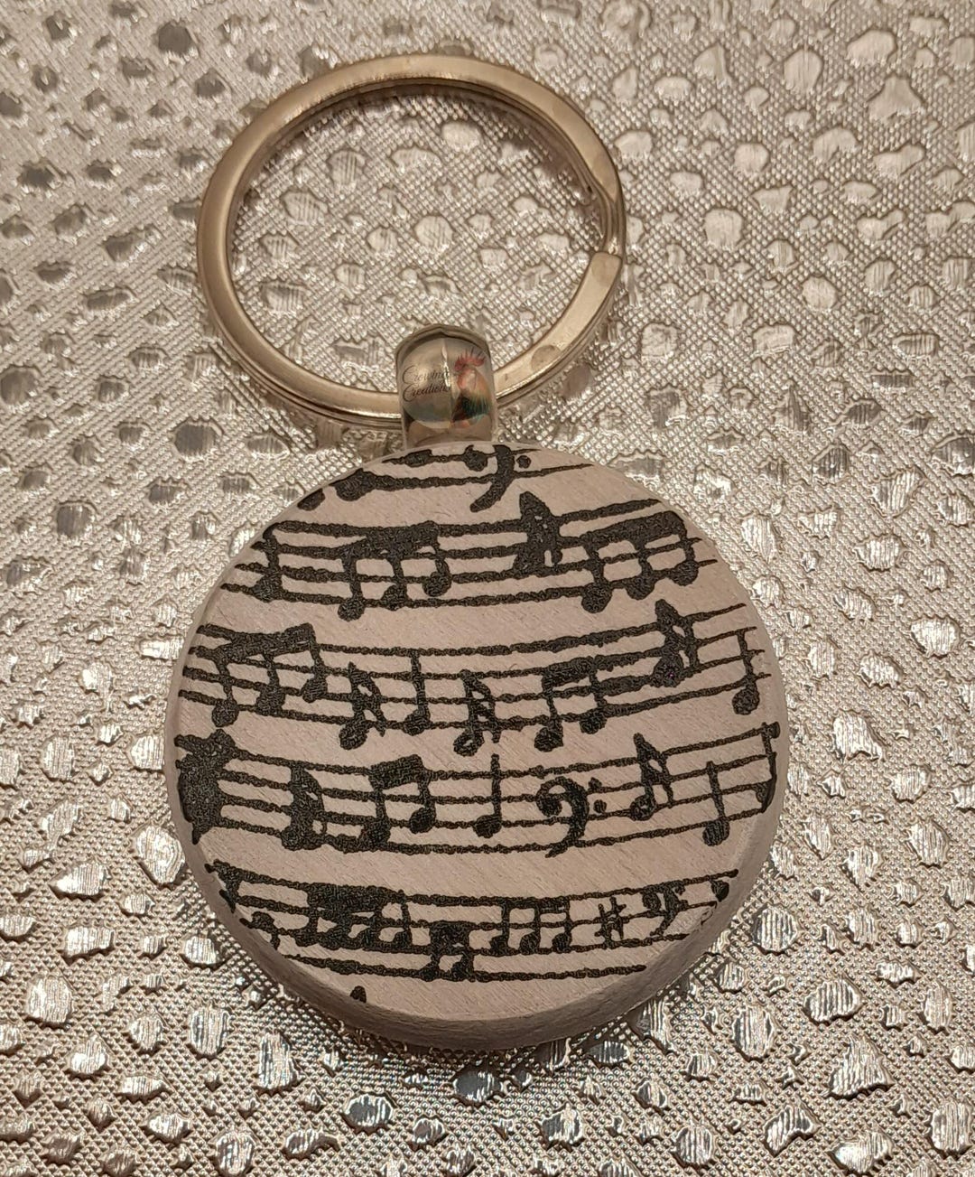 Music Notes Keychain - Etsy