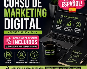 Curso de Marketing Digital Para Principiantes | Educacion Financiera | De Cero a Ingresos | Produktion Digital mit Derechos De Reventa