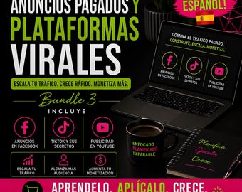 Domina Redes Sociales En Español | Curso Ads Facebook TikTok YouTube | Crece Y Monetiza | Bundle Digital Con Reventa