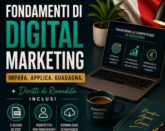 Corso Digital Marketing | Marketing Digitale Basis | Corso Online-Verkauf | Marketing Digitale | Guadagno Online | Creare RedditoPassivo