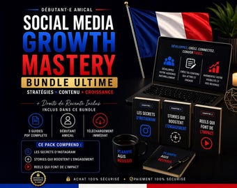 Maîtrise Croissance Réseaux Sociaux | Natürlich Instagram Komplett | Marketing Digital | Reels, Stories & Stratégie | Bundle PDF Télécooler