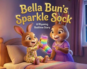 Digital Bedtime Story for Toddlers and Kids | Rhyming Picture Book for Kids 2-5 | Bunny Rabbit Ebook | PDF Instant Download for iPad, Tablet