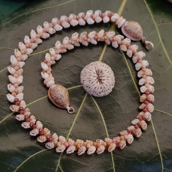 Kahelelani Shell Necklace Kahelelani Shell Jewelry Shell Necklace Kauai Shells Hawaii Jewelry Mermaids Jewelry Kauai Ni'ihau Shells Lei