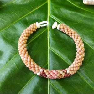 カヘレラニ シェル ブレスレット: 珍しいカウアイ島の貝殻、ハワイアン