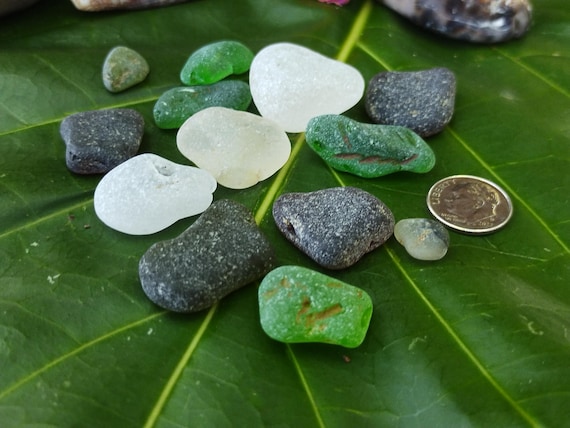 Kauai Camp Fire Sea glass Blue Sea glass Green Sea glass Kauai Beach Sea glass Beach Sea Glass Jewelry Sea Glass Ocean Sea Glass Rare