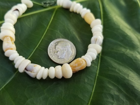 Puka Shell Bracelet Hawaiian Puka Shell Jewelry Puka Shells - Beach Bracelet Kauai Puka Shell Bracelet Island Seashell Jewelry- Eco Friendly