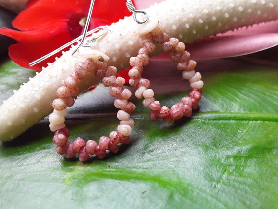 Shell Earrings Kauai Kahelelani Earrings Rare Shells Hoop Earrings Authentic Kauai Kahalelani Shells Jewelry Hoop Earrings Niihau Shell