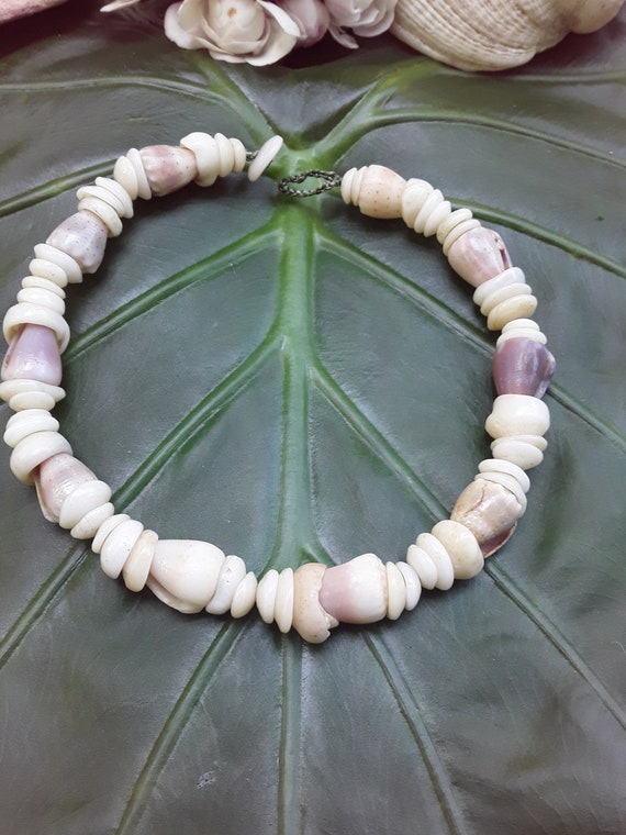 Puka Shell Anklet Hawaiian Puka Shell Jewelry Shell Anklet Seashell Jewelry Eco Friendly Puka Shells Handmade Beach Anklet Rare Shells Shell