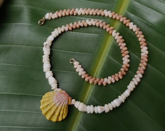 ニイハウ シェル レイ: サンライズ シェル ネックレス、ライキ シェル