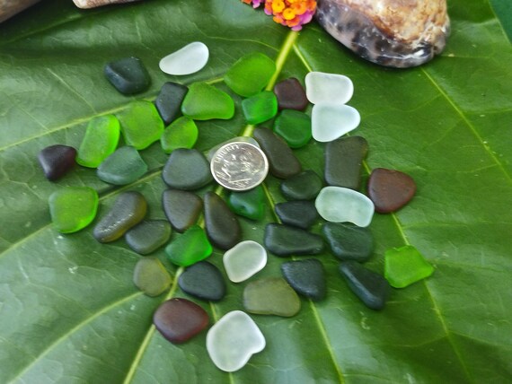 Kauai Seaglass Blue Seaglass Green Seaglass Kauai Beach Seaglass Beach Sea Glass Jewelry Sea Glass Ocean Sea Glass Rare Seaglass Sea Glass